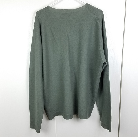 SmartWool v-neck sage green men's sweater size XL - Picture 4 of 4